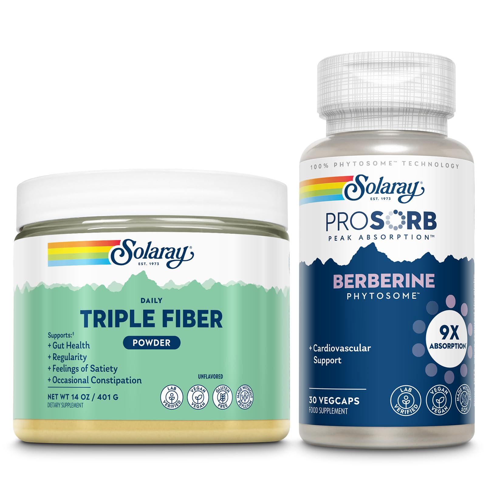 Amazon.com: SOLARAY Triple Fiber Powder and ProSorb Berberine
